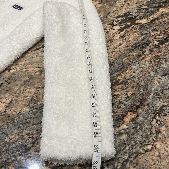 Patagonia Women's Los Gatos Fleece White Logo Jacket SZ L - Picture 14 of 16